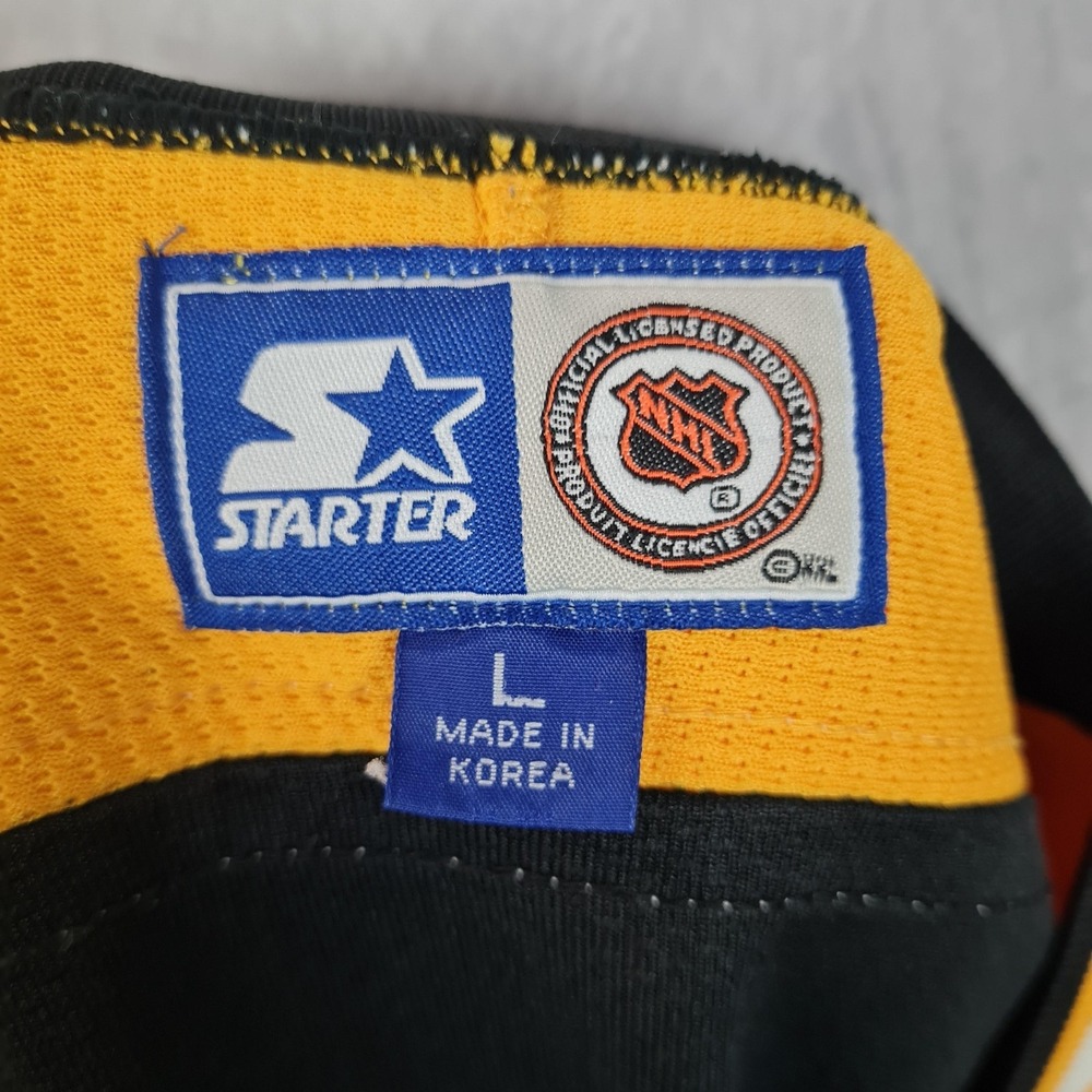 Vintage Boston Bruins Jersey Mens Large Black NHL Hockey Starter Alternate Bear - Picture 15 of 16